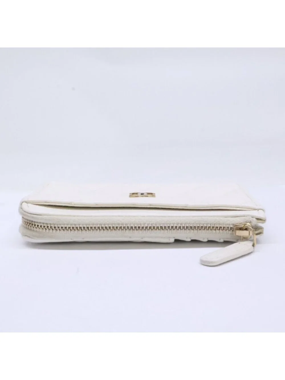 Chanel Caviar Leather Quilted L-shaped Zipper Card